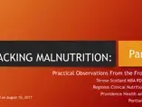 Tracking Malnutrition: Practical Observations from the Front Lines Part 2 (videos) Tracking Malnutrition: Practical Observations from the Front Lines Part 2 (videos)