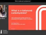 Carbohydrate quality metrics and its association with population nutrient intake and quality in AU -Dr. Flavia Fayet-Moore (videos)