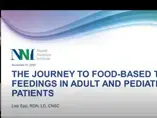 The Journey to Food-Based Tube Feedings in Adult and Pediatric Patients (videos)