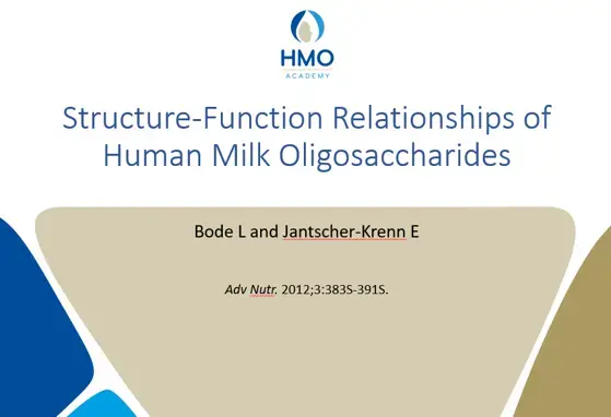 Structure-Function Relationships of Human Milk Oligosaccharides