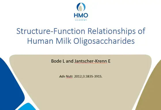 Structure-Function Relationships of Human Milk Oligosaccharides Structure-Function Relationships of Human Milk Oligosaccharides