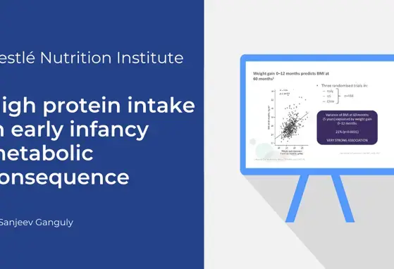 High protein intake in early infancy metabolic consequence (videos)