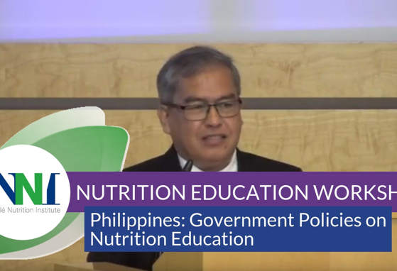 Philippines: Government Policies on Nutrition Education (videos)