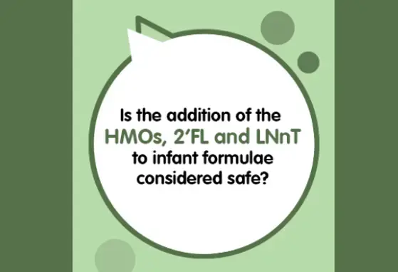 Is the addition of the HMOs 2FL and LNnT to infant formulae considered safe? (infographics)