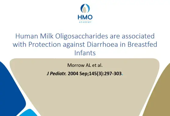 Human Milk Oligosaccharides are associated with Protection against Diarrhoea in Breastfed Infants