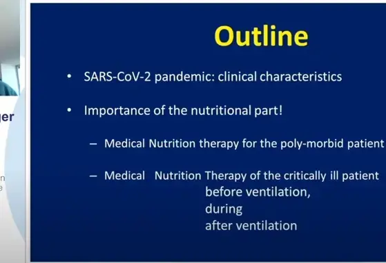 Nutritional management of patients with SARS-CoV-2 (videos)
