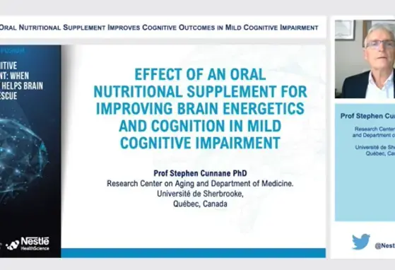 Effect of an Oral Nutritional Supplement for improving brain energetics and cognition (videos)