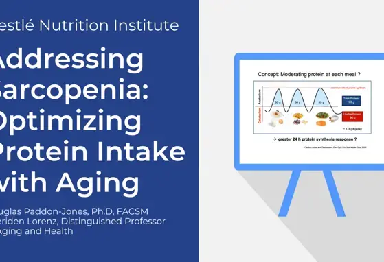 Addressing Sarcopenia: Optimizing Protein Intake with Aging (videos)